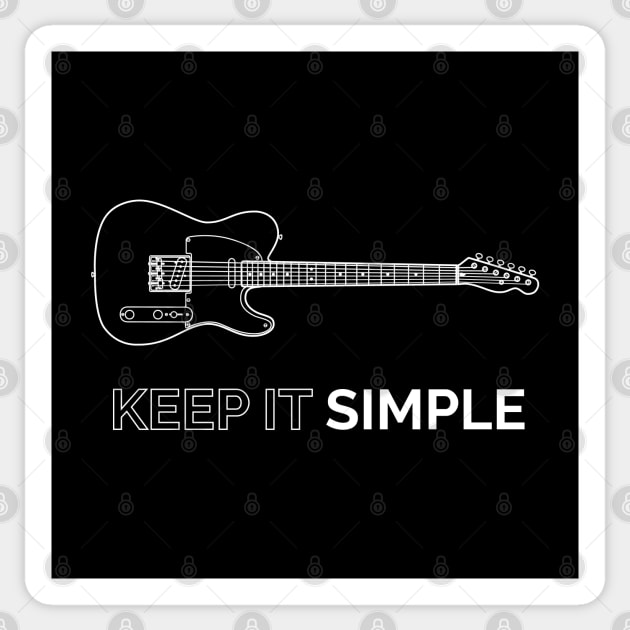 Simple store electric guitar